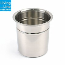 사이즈 다양한 BMP 스텐 국산 주방 양념통 소스통 뼈통 수저통 집게통 가위통 갈비탕 감자탕 뼈통 주방양념통 고추장 양념장 조미료 소분통, [LL] 낮은비엠피-KSS 3호-뚜껑포함