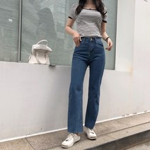 믹스비 / 데일리템 와이드 일자 데님 팬츠
