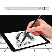 COCOGOGO 갤럭시탭a8 2022 SM-X200 X205 호환 초미세 2mm 터치펜, 2MM초미세 블랙펜, 1개