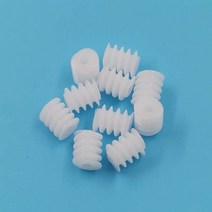 6x7mm 웜 피니언 모듈 0.5M POM 플라스틱 헬리컬 기어 2mm 구멍 DIY 모델 장난감 항공기 액세서리 W6x7 2A