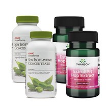 GNC 대두 이소플라본 2팩 스완슨 Estro8PN 홉 추출물 2팩 세트 / GNC Soy Isoflavone Swanson Estro8PN