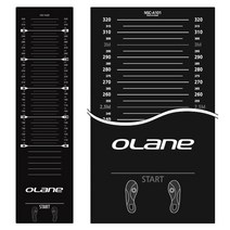 제자리멀리뛰기 매트 측정용품 학교체육 연습 훈련, 블랙