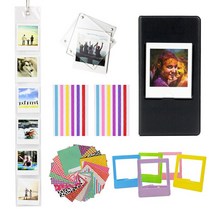 휴대용 포토프린터 무선 셀피 핸드폰 사진인화기 Fujifilm Instax Square SQ1 SQ6 SP-3 프린터 필름 용지, 03 Black Album Set
