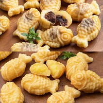 [자연맛남] 미니붕어빵1kg+1kg(통팥앙금/카스타드크림) 총2kg, 단품