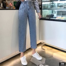 가바바 여성 청바지 허리밴딩의 편안함과 버튼 사이로 라인을 살려줄 여름 데님바지 G47472