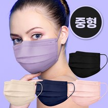 국산 컬러 덴탈 마스크 중형 대형 30매 토톰한 숨쉬기편한 자외선차단 퓨린스케이, 중형_연보라(퍼블) 30매입 개별포장