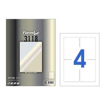 한국폼텍 폼텍 LA-3118 레이저 광택 라벨 20매, 1개