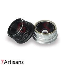 7Artisans 25mm F1.8 수동 렌즈 APS-C 소니 E 용 블랙, 소니(블랙)