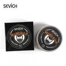 세비치 비어드 케어 남성용 제품 낮과 밤 사용 에센스 오일 부드러운 샤이니 스타일 재성장 젤, 01 Balm 30g