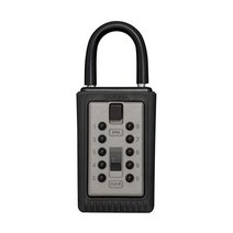 Kidde AccessPoint 001166 KeySafe 3키 휴대용 푸시 버튼 키 금고 박스 티타늄 그레이, 열쇠 금고
