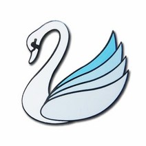 아트박스/로고마크 백조 뺏지(브로치)