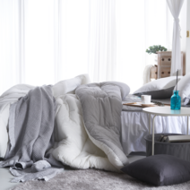 미니즈룸 순면 60수 피그먼트 워싱 피톤치드 사계절 차렵이불 침구세트