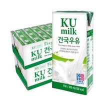 건국 멸균우유 200ml 48팩, 1개