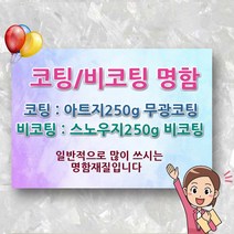 명함 인쇄 제작 출력 코팅 무 비 포토 카드 포카 가격 업체 소량 비용 디자인 인쇄업체 제작업체 시안 도안, 500매, 코팅단면