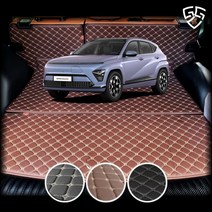 디올뉴 코나 일렉트릭 SX2 EV 트렁크매트 차박매트 카 매트리스 가솔린 일체형 스피커O, 일렉트릭 EV, 2열 등받이+트렁크매트(일체형), 디올뉴 코나 / 트렁크 스피커 X