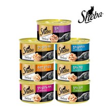 쉬바 고양이캔 85G 습식사료, 참치 슬라이스와 그레이비소스, 48개