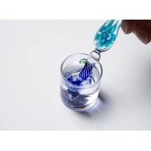 야자컴퍼니 캘리그라피 글라스펜 글래스펜 유리펜 딥펜 /펜/받침대/잉크/상자 세트 5컬러, 하늘색