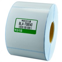 북원라벨 아트지 70X80mm 지관40mm 롤라벨 아트라벨 BLA-708040