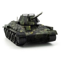 [알꿀밤-메탈퍼즐-밀리터리] 탱크 전투기 헬기 시리즈, T34 탱크-컬러
