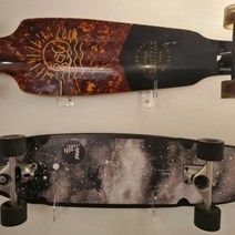 크루저보드 스케이드보드 보드샵 스케이트 보드 벽 마운트 랙 디스플레이 스탠드 홀더 아크릴 롱 데크 스쿠, 한개옵션0