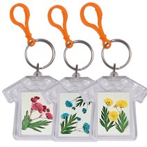 [압화만들기]아크릴열쇠고리 T 셔츠디자인모음/누름꽃체험패키지, 1인용, C형