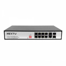 NEXT-POE3012GSFP-2TP 8포트 10/100/1000M POE 8포트 스위칭허브 / POE+ 지원 총 150W /VLAN 지원 / TP 2포트 /SFP 2포트/ 리피터
