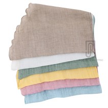 여성 면 코튼 삼각 피그먼트 쁘띠 스카프