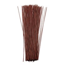 FWT 꽃 철사 - 100 조각 꽃 철사 꽃집 꽃꽂이 꽃다발 줄기 뒤틀림 및 DIY 공예용 꽃 줄기 철사 9.4 인치, 철, 갈색