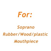 알토 색소폰 리가춰 saxophone ligature alto eb tenor soprano bb for metal rubber wood 플라스틱 색소폰 마우스피스, 소프라노 러버용