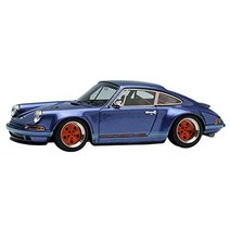 Titan64 164 Singer 911 (964) Coupe 아이스 블루 메탈릭 완제품