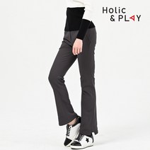 홀릭앤플레이 여성 기모 부츠컷 골프바지 HB4WPT001CG