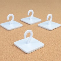 DIY 천정 부착용 플라스틱 J고리 대 4P, 기본, 기본