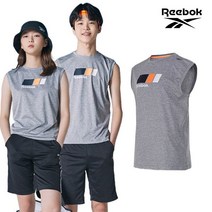 [푸마 키즈] [REEBOK] NEW 리복키즈 주니어 흡한속건 민소매티셔츠 그레이