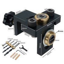 맞춤 지그 키트 3 in 1 수직 포켓 홀 지그 목공 드릴 가이드 로케이터 캐비닛 가구 구멍 펀처 조립 도구118270, Type-C