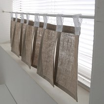 린넨 오브제 피스 바란스 주방 창문 감성 캠핑 차박 미니커튼