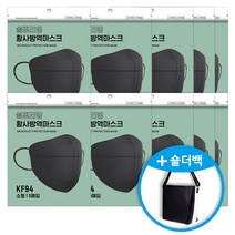 쉼표리빙 KF94 새부리형마스크 블랙 소형 5매입 x 10 총(50매) + 숄더백 증정