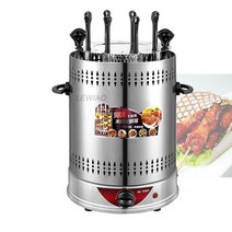 220v 무연 자동 회전 전기 바베큐 그릴 오븐 rotisserie 케밥 로스트 기계 8 양고기 꼬치, 꼬치 6 개