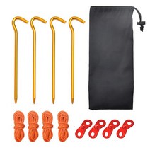 바람막이천막 캐노피텐트 캐노피천막알루미늄 합금 가 있는 18cm 텐트 말뚝 튼튼한 정원 마당 캐노피 캠핑, 03 Set 3
