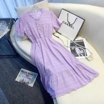 봄 여름 원피스 연보라원피스 반팔원피스