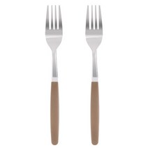 마호커트러리 틴트 성인용 포크, 카푸치노, 2개