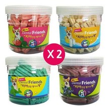 댕댕스타 덴탈프랜즈 치석제거용 애견껌 x 2개 애견간식, 03. 밀크치즈 x 2개