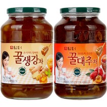 담터 꿀유자차 1kg x2병 10종 선택세트, 꿀대추차 1kg, 꿀생강차 1kg
