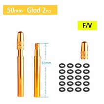 도로 자전거 위한 다채로운 관 Presta 벨브 연장 증량제 50/60mm, 06 50mm Gold 2pcs F1