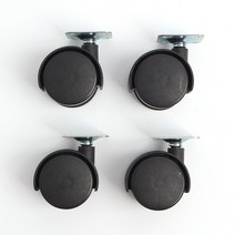셀프철물 360회전 이동식 바퀴 서랍 책상바퀴 4p세트, 상세페이지 참조