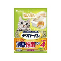Unicharm 반려묘 고양이 탈취 향균모래 화장실 4L, 단일상품ml