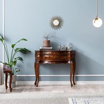 로코 클래식 엔틱 원목콘솔 2단 서랍테이블 30대여성