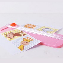 안전 손쉬운 조작 트리머재단기 핑크 문서재단기 종이컷팅기 종이커팅기 모서리재단기 사진커터기 책재단