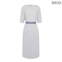 데코 딘 SOLID 벨티드 원피스 DCOW93701W-LG