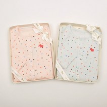 [에뜨와] (출산백일선물)팝핑바디수트(핑크민트)색상택일 (07P717903)