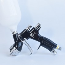 자이언트 독일기술 무선HVLP 스프레이건 수동 중력 전문 페인트 액세서리 포함 1.3mm 600CC, 04 BLACK T110